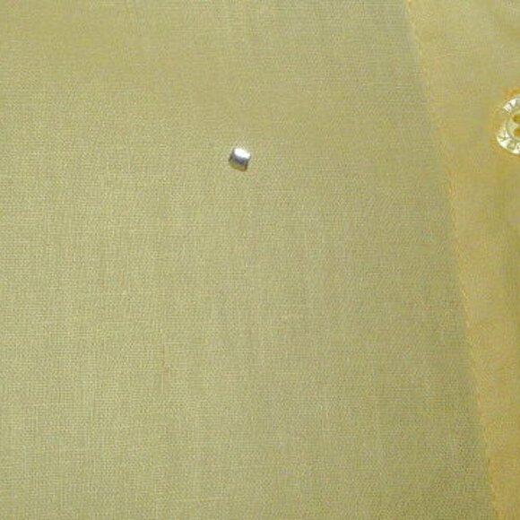 Quacker Factory 2 Piece Tunic Top 2X Butter Yellow Rhinestones Linen Bl Coastal - Picture 2 of 12